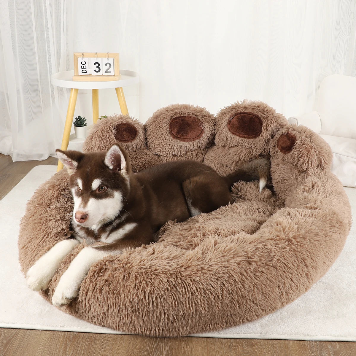 Breathable Plush Dog Sofa Bed for Small and Medium Pets