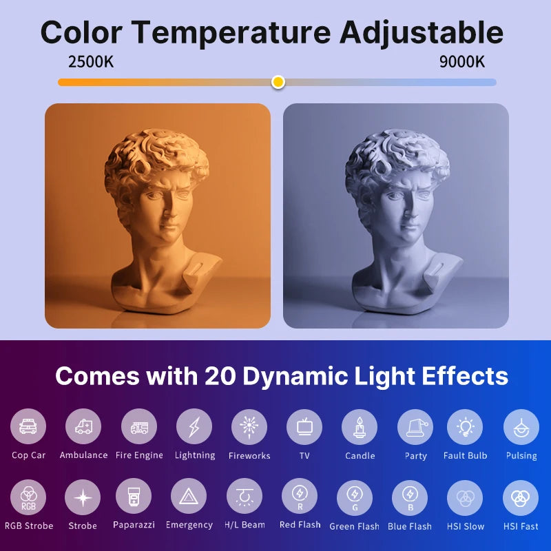 Ulanzi VL119 RGB Light Wand - 19.68-Inch Handheld Studio Lamp