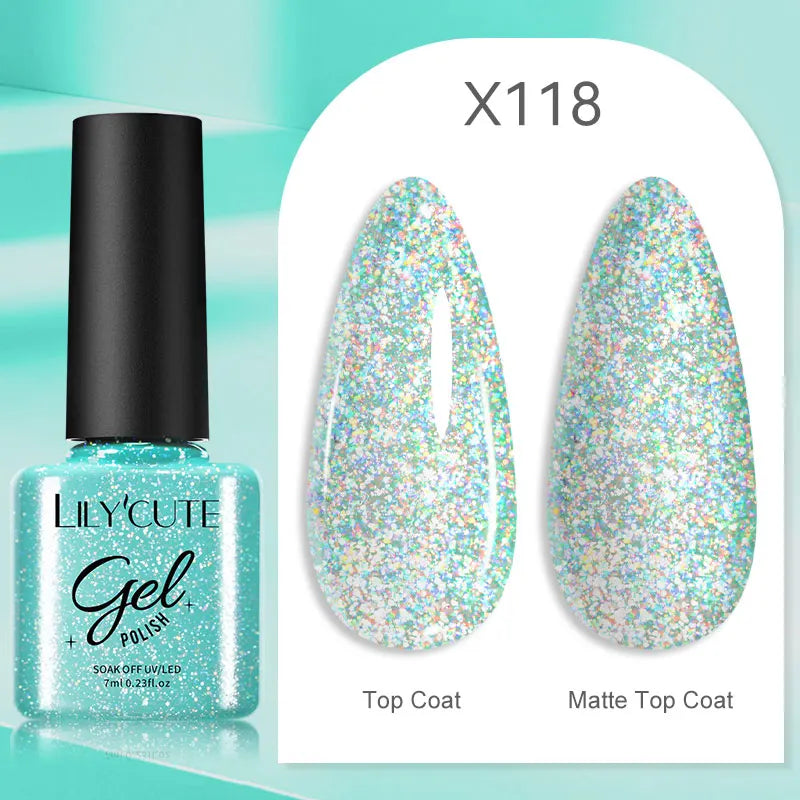 LILYCUTE Reflective Glitter Liner Nail Gel - 5ml