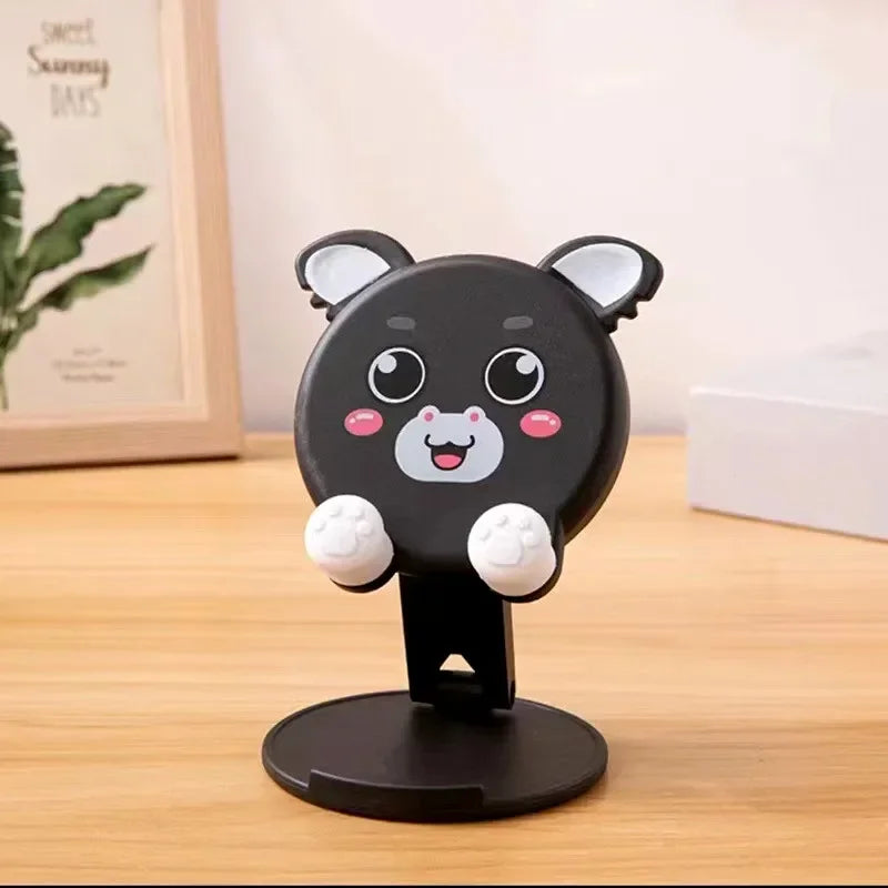 Foldable Cartoon Phone Holder - Adjustable Desktop Tablet Stand