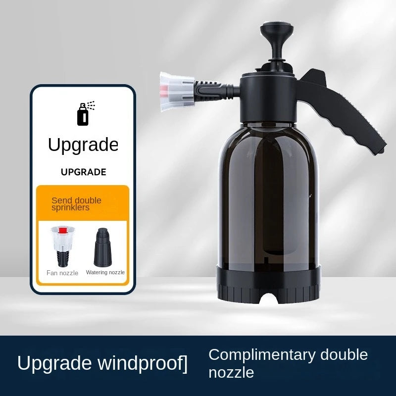 2L Hand Pump Foam Sprayer - Three Nozzle Car Wash Bottle