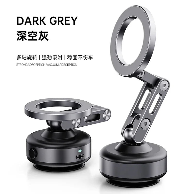 Magnetic Vacuum Car Phone Mount - Foldable 360 Degree Holder