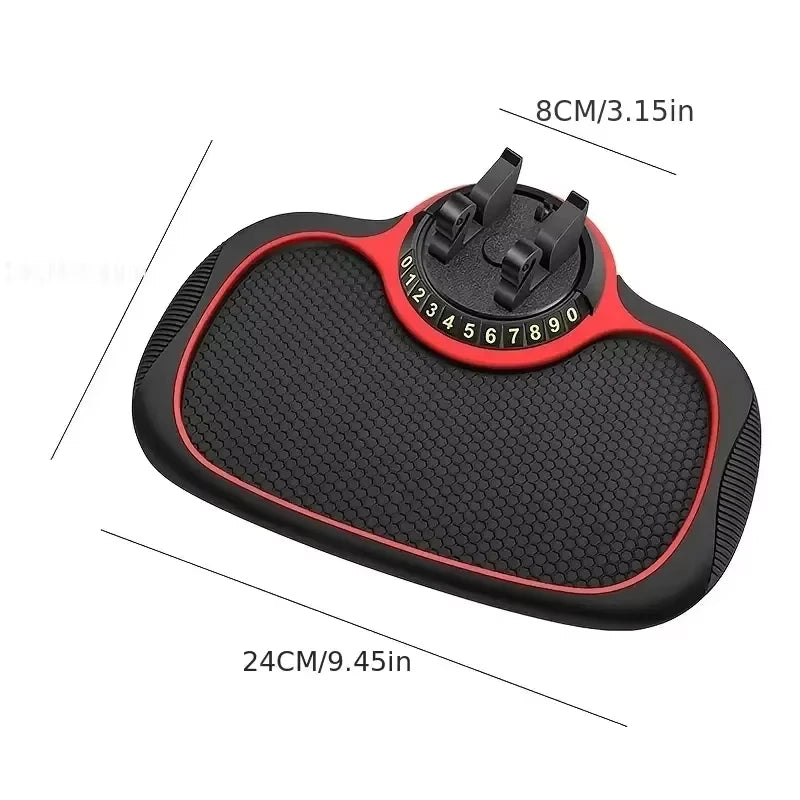 Car Dashboard Anti-Slip Phone Mat - Silicone Sticky Mount Pad
