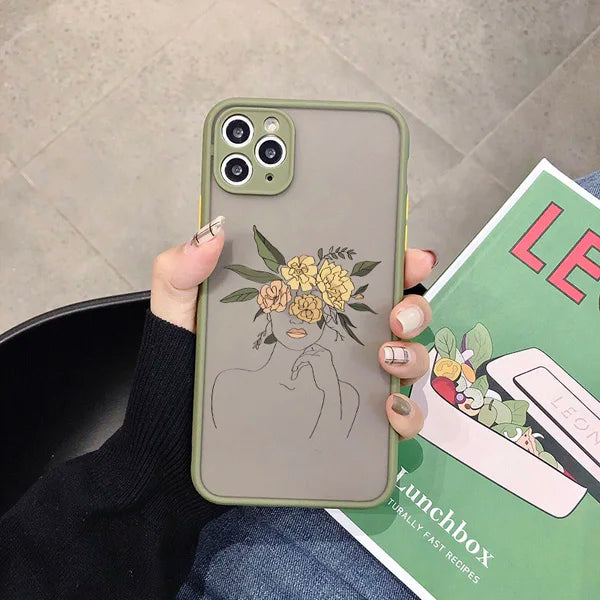 Retro Abstract Geometry Anti-Fall iPhone Case