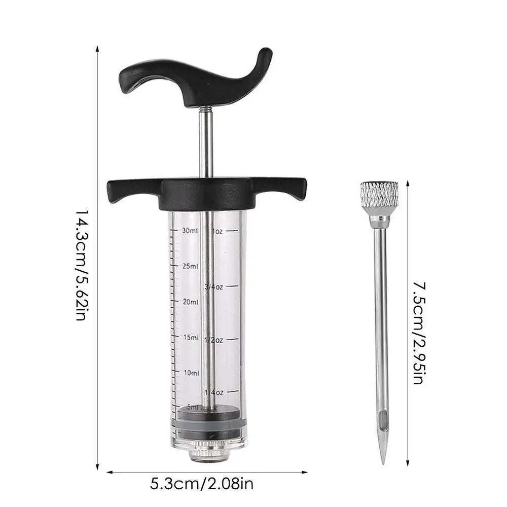 BBQ Meat Marinade Injector Syringe with Stainless Steel Needle