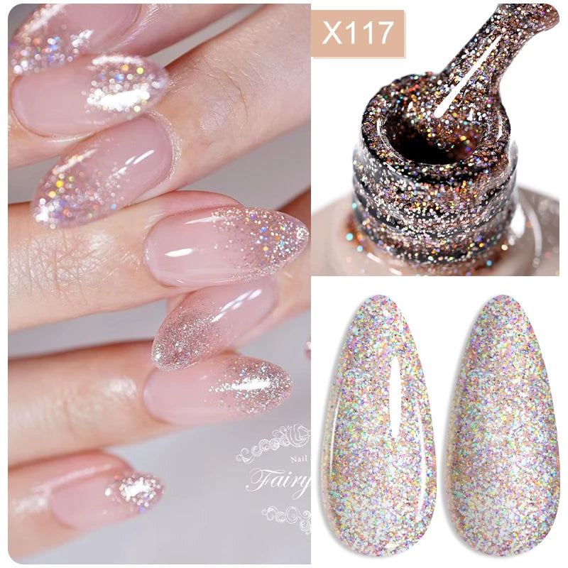 LILYCUTE Reflective Glitter Liner Nail Gel - 5ml