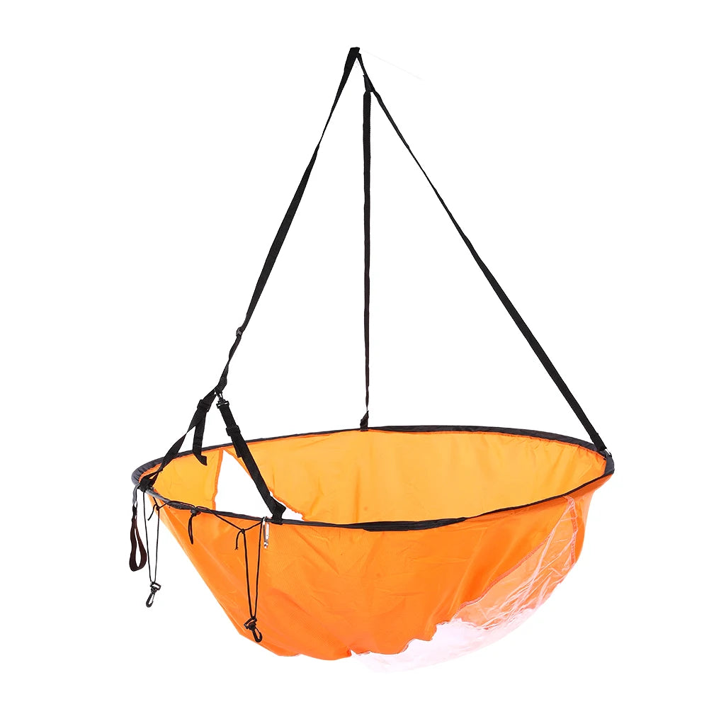 Foldable Transparent Kayak and Canoe Sail with Wind Paddle Design