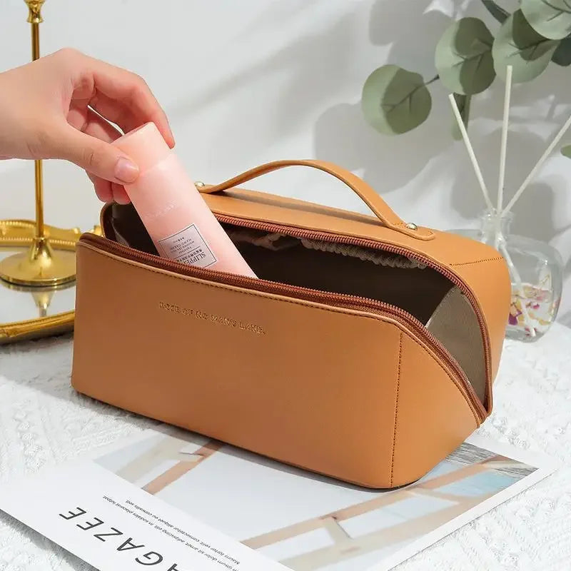 Travel Toiletry Storage Pouch - Zip Makeup Organizer Bag