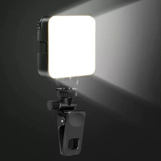 Pocket LED Selfie Ring Light - Clip-On Phone and Laptop Flash