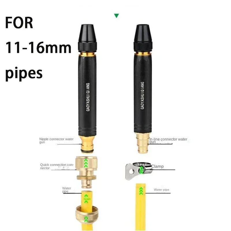 High Pressure Car Wash Gun - Alloy Water Nozzle Sprayer