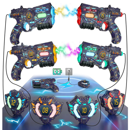 VATOS Rechargeable Laser Tag Set - Glowing Indoor Outdoor Game