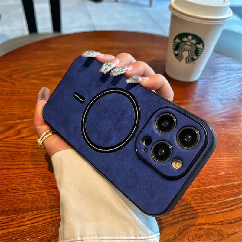 Magnetic Wireless Charging iPhone Case - Shockproof Bumper Cover