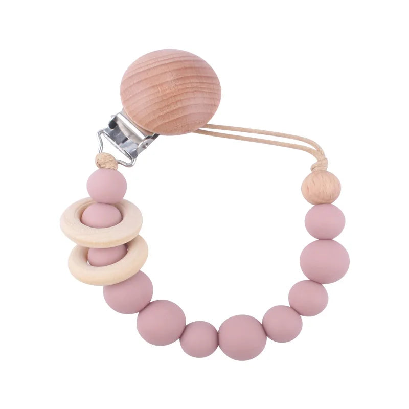 Silicone Pacifier Clip Chain - Anti-Drop Baby Soother Holder