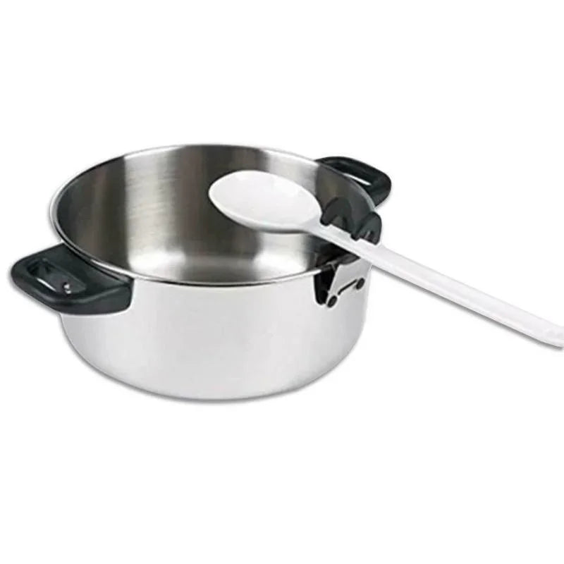 Anti-Scald Silicone Pot Clip and Spoon Holder