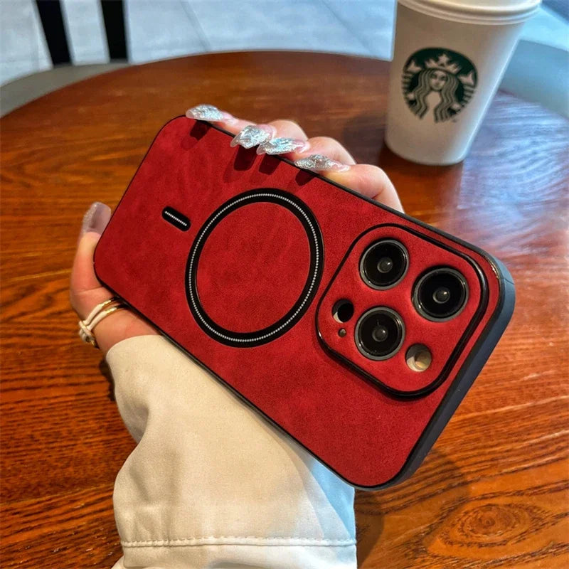 Magnetic Wireless Charging iPhone Case - Shockproof Bumper Cover