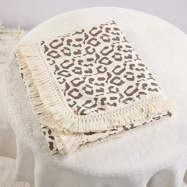 Cute Bear Cotton Baby Swaddle Blanket - Soft Newborn Muslin Wrap