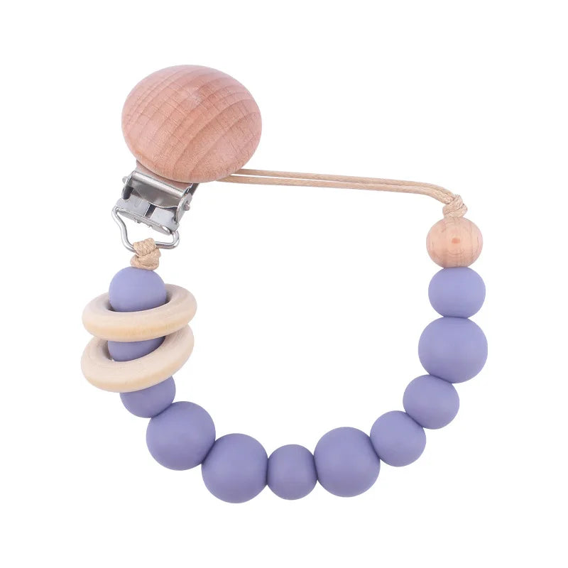 Silicone Pacifier Clip Chain - Anti-Drop Baby Soother Holder