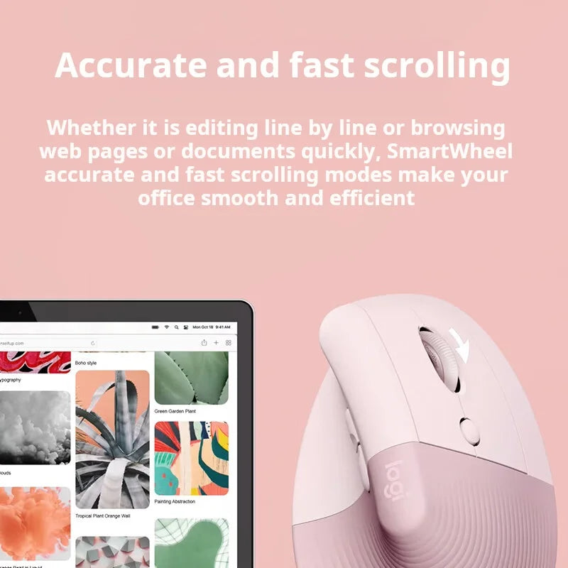 Logitech Lift Ergonomic Mouse - Vertical Bluetooth Office Mouse