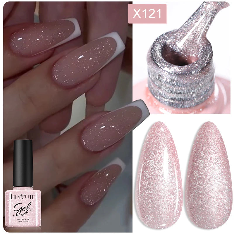 LILYCUTE Reflective Glitter Liner Nail Gel - 5ml