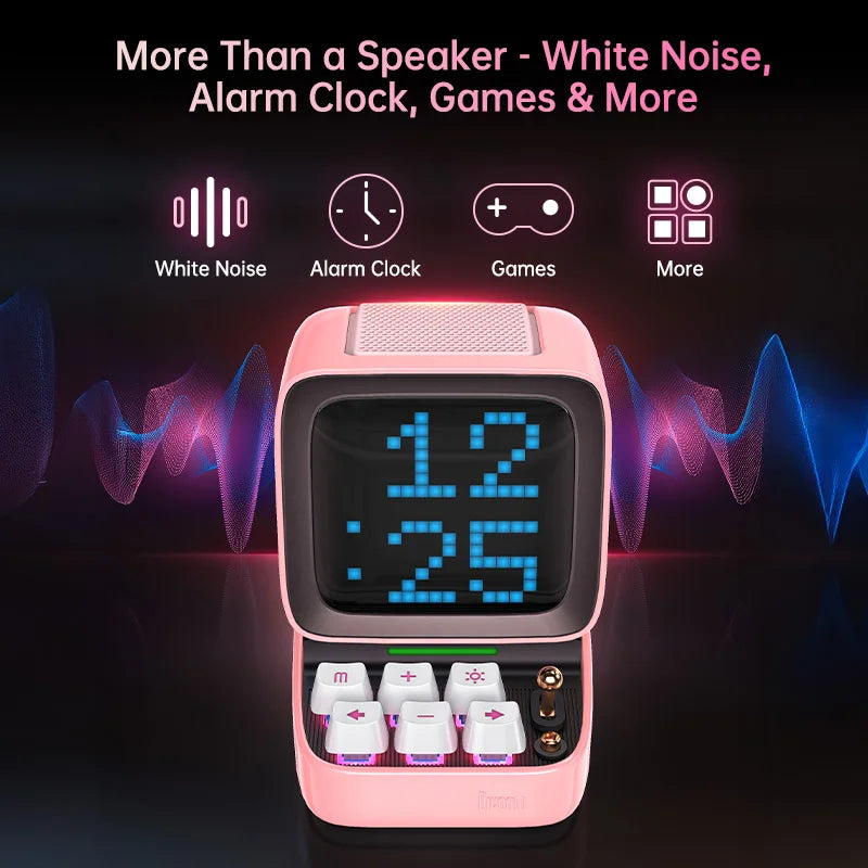 Divoom Ditoo-Pro Pixel Speaker - Retro Bluetooth Alarm Clock Display