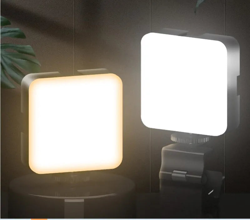 Pocket LED Selfie Ring Light - Clip-On Phone and Laptop Flash