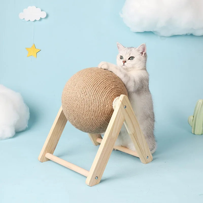 Sisal Rope Cat Scratching Ball Board Toy
