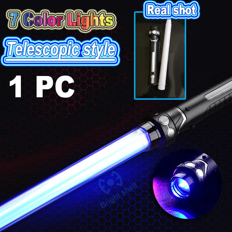 RGB Light Saber Toy - 7 Color Flashing Laser Sword Gift