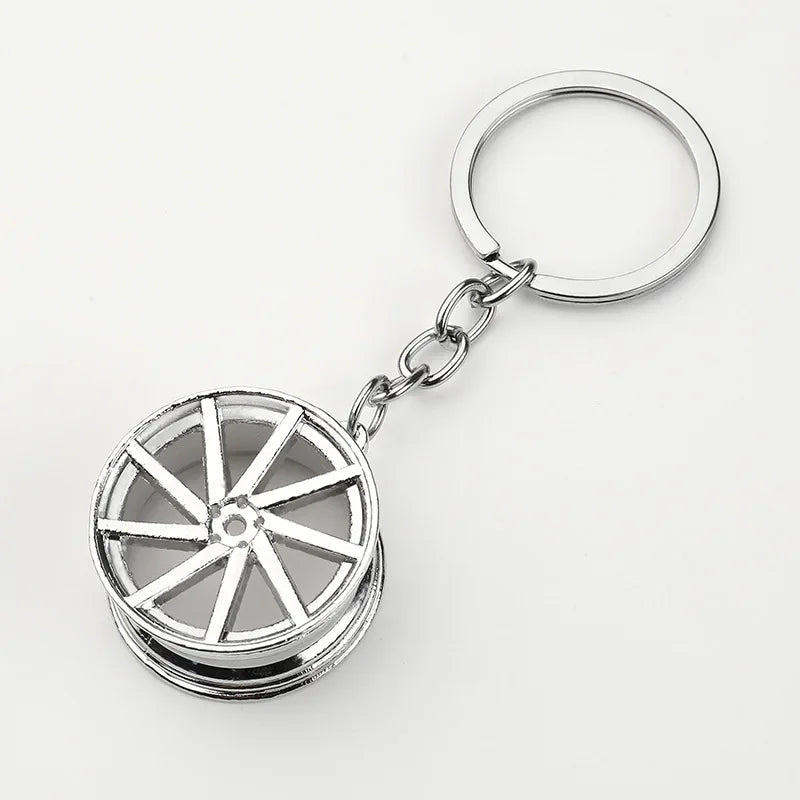 Gear Head Car Keychain with Speedbox Pendant Design