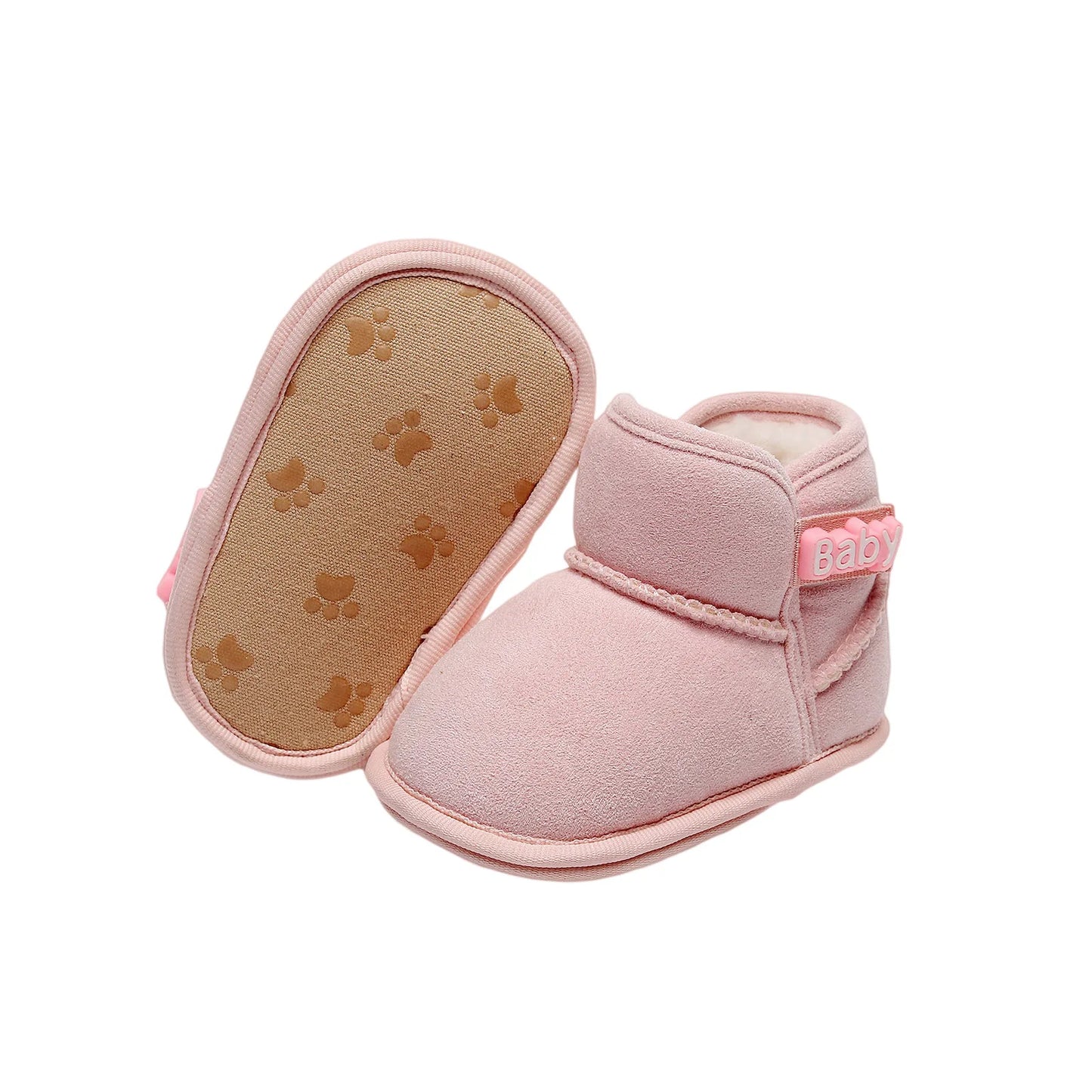 Winter Baby Ankle Boots - Non-Slip Fleece Warm Toddler Shoes