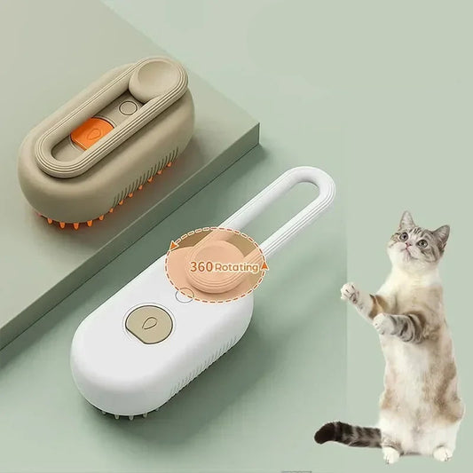 3-in-1 Electric Spray Grooming Brush for Dogs and Cats