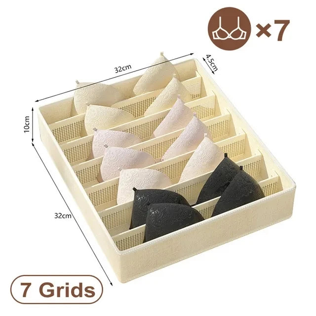 Foldable Underwear, Bra, and Sock Drawer Organizer Box