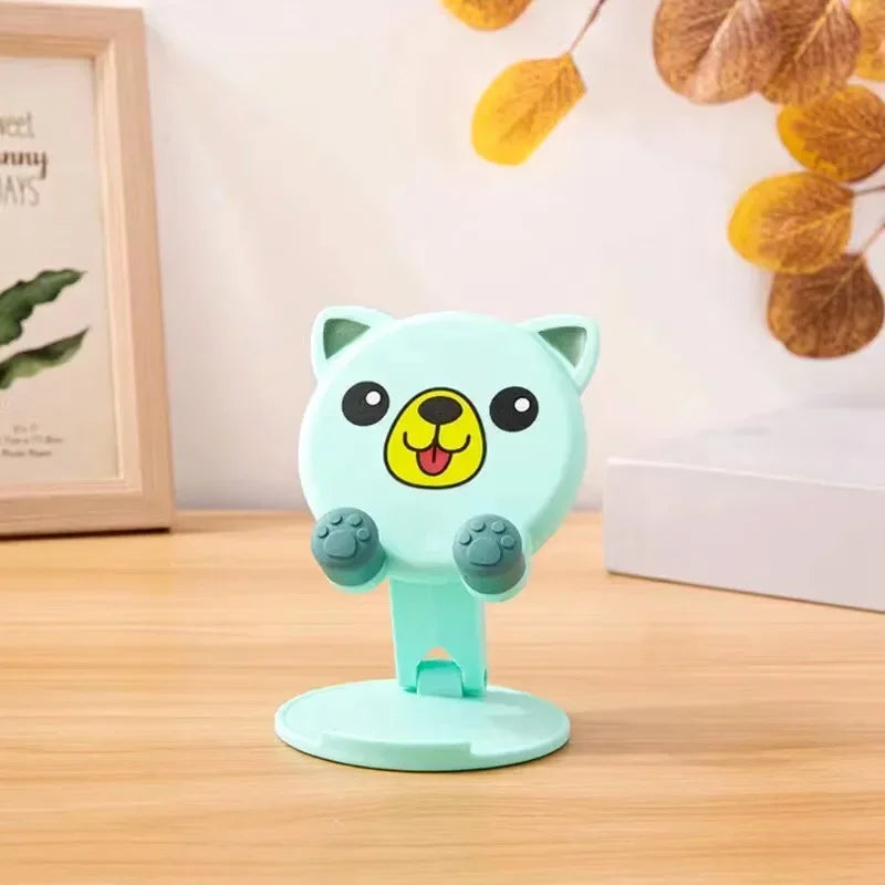Foldable Cartoon Phone Holder - Adjustable Desktop Tablet Stand