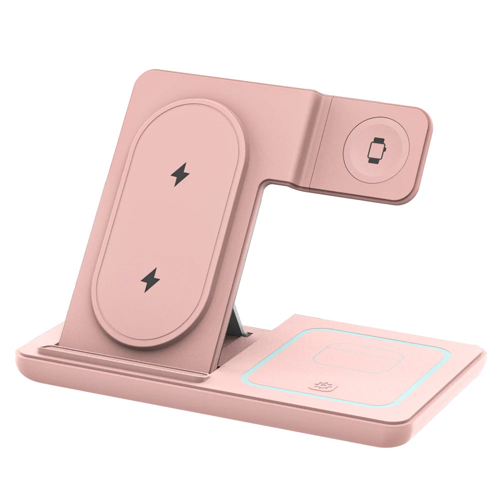 3-in-1 Foldable Wireless Charging Stand for Samsung Devices