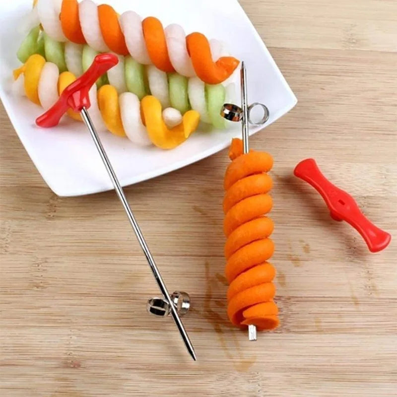 Manual Spiral Vegetable Cutter and Roller Slicer Tool