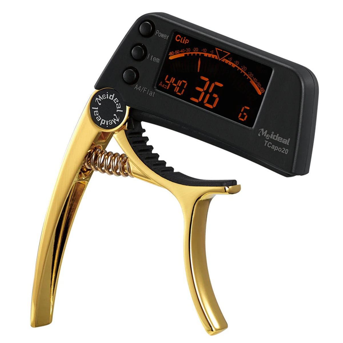 2-in-1 Guitar Tuner Capo - LED Display Accessory for Strings