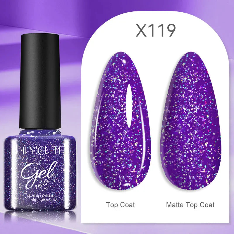 LILYCUTE Reflective Glitter Liner Nail Gel - 5ml