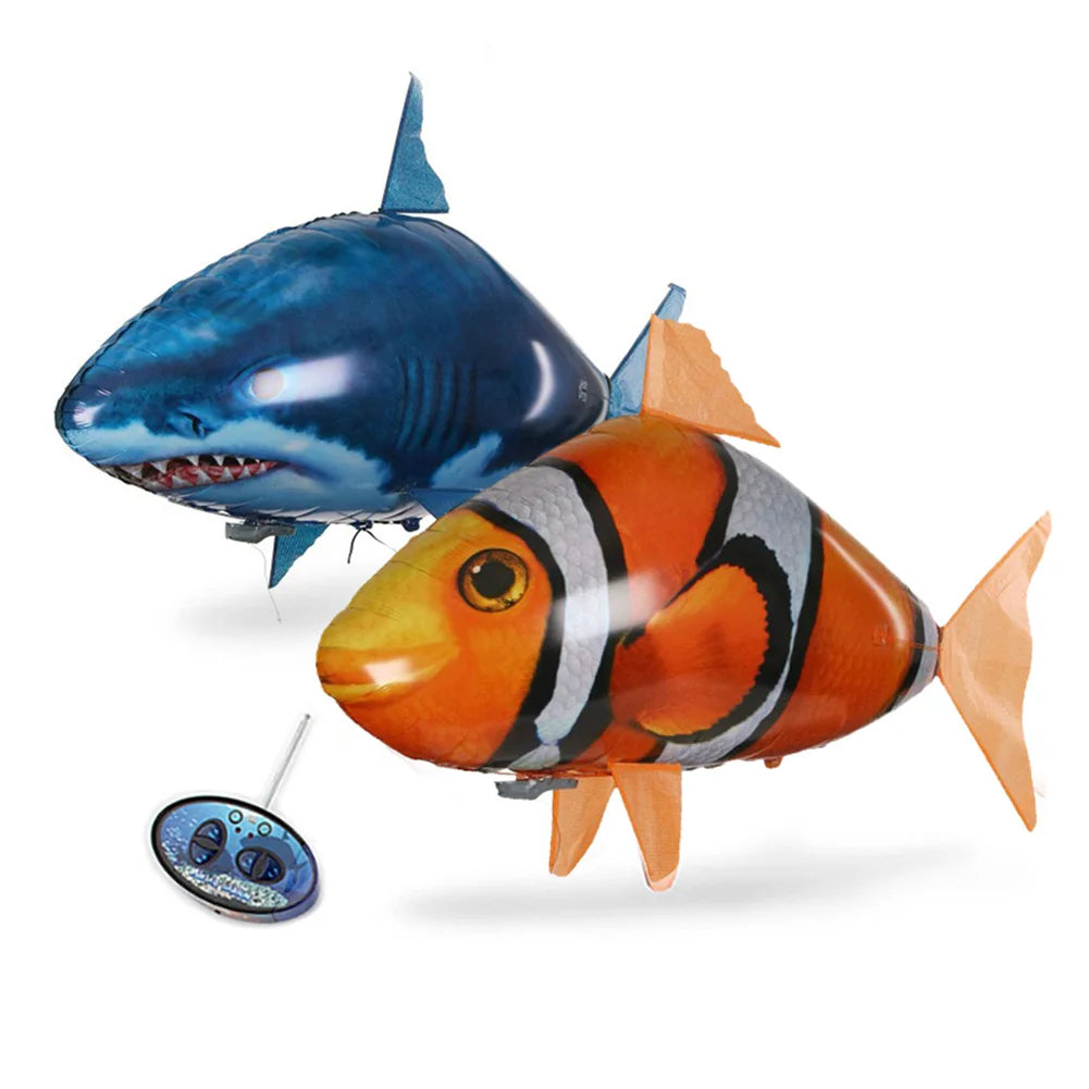 Remote Control Flying Shark Balloon Toy - Infrared RC Party Decor