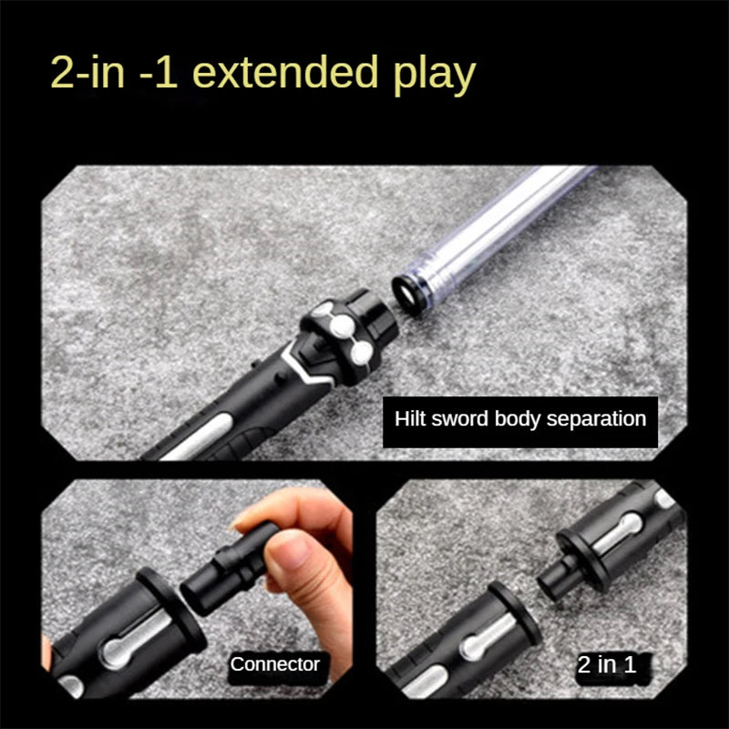 RGB Light Saber Toy - 7 Color Flashing Laser Sword Gift