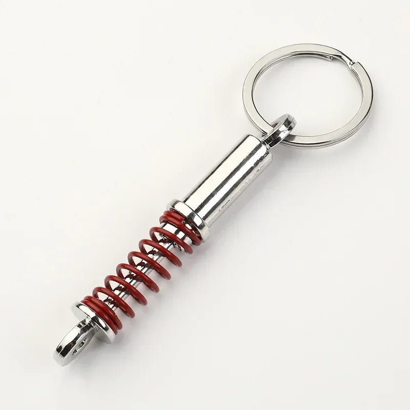 Gear Head Car Keychain with Speedbox Pendant Design