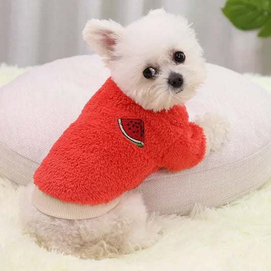 Warm Fleece Hoodie for Small Dogs and Cats