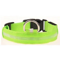 Nylon LED Reflective Dog Collar for Night Safety