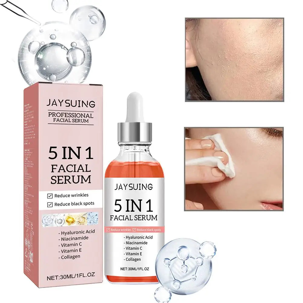 5-in-1 Face Serum - Vitamin C Hyaluronic Acid Skincare Liquid