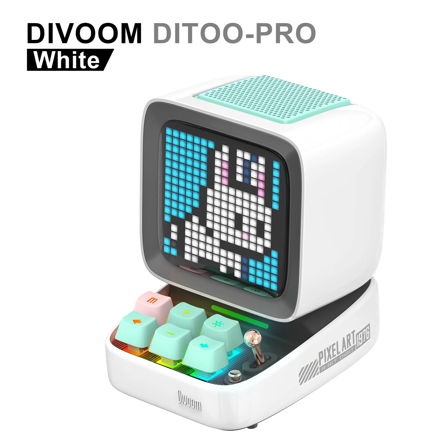 Divoom Ditoo-Pro Pixel Speaker - Retro Bluetooth Alarm Clock Display
