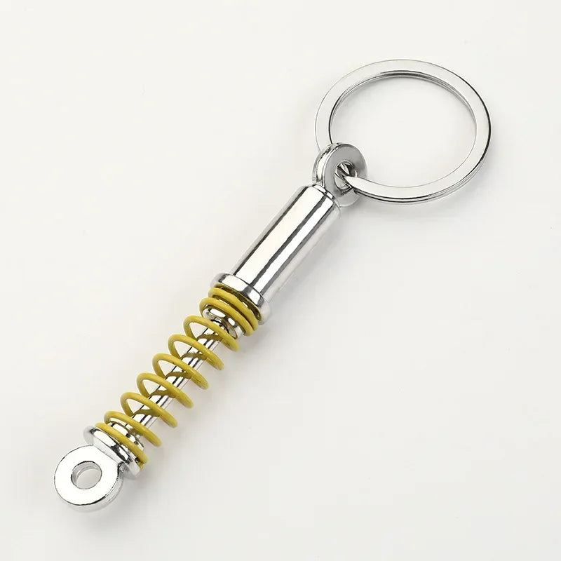 Gear Head Car Keychain with Speedbox Pendant Design