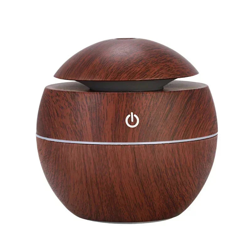 Mini Woodgrain USB Humidifier and Essential Oil Diffuser