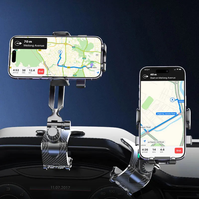 Gravity Dashboard Crocodile Clip Phone Mount for Car Navigation