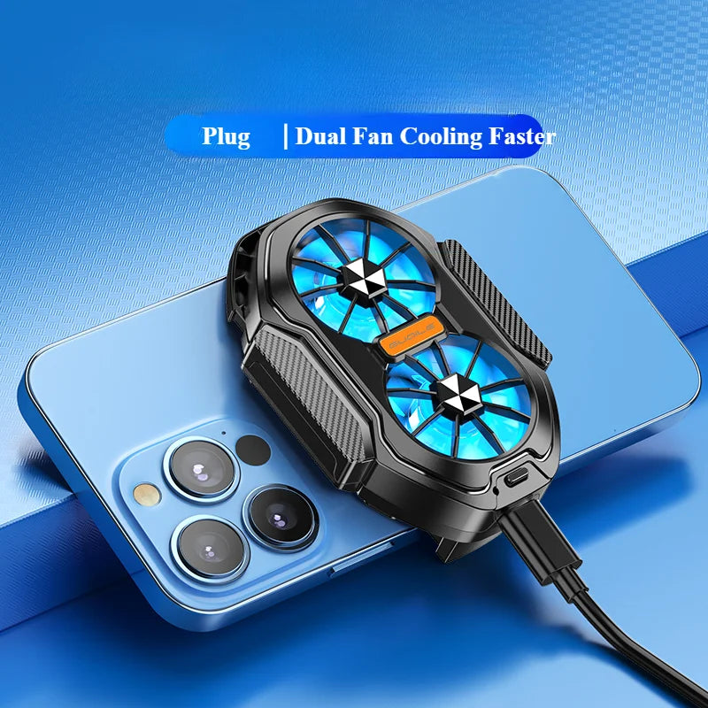 FS01 Dual Fan Rechargeable Phone Cooler Clip