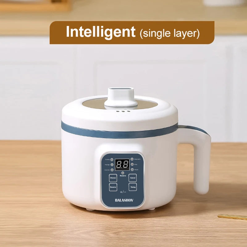 Mini Electric Rice Cooker and Household Multicooker Steamer