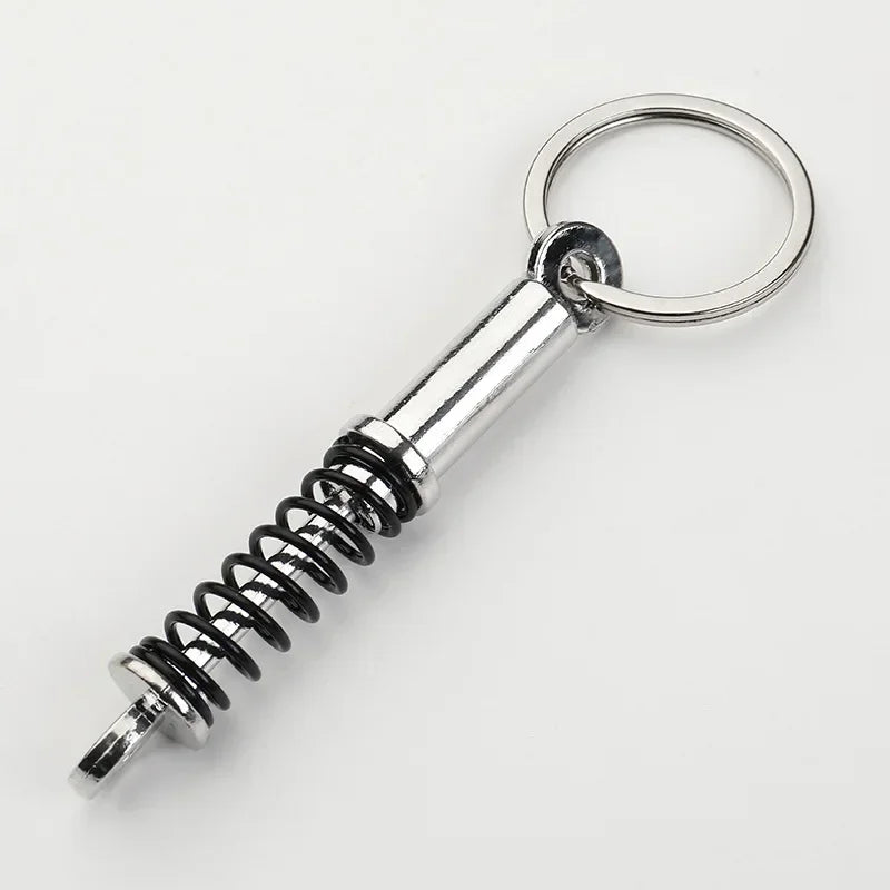Gear Head Car Keychain with Speedbox Pendant Design