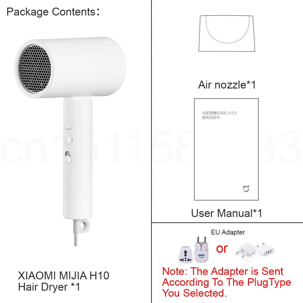 Xiaomi MIJIA H101 Foldable Hair Dryer - 1600W White